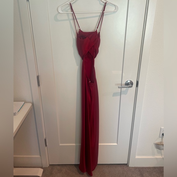 COPY - ANGELS IN AMERICA MIDI DRESS WINE - size M - Picture 4 of 8